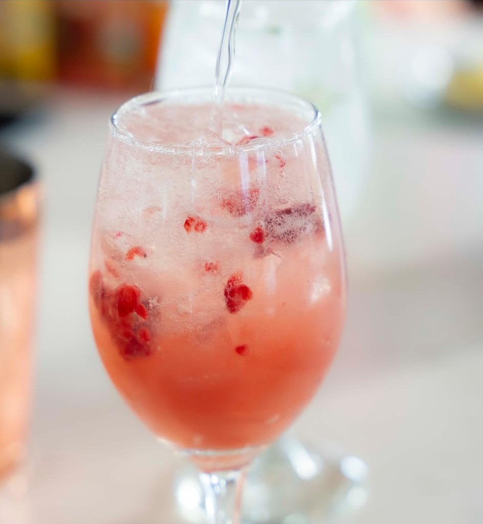 A drink at the Pomona bar