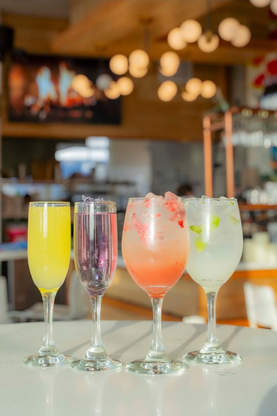 A drink at the Pomona bar
